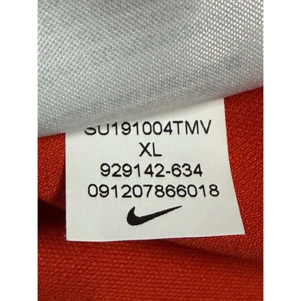 Nike Momentum Victory Polo Golf Shirt Mens XL Bright Orange Blade Collar 929142